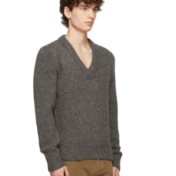 DOPPIAA Alpaca-knit V-neck Sweater (size S) - Picture 6 of 9